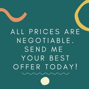 All prices are negotiable